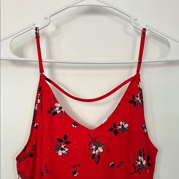 Maurices Red Floral Tank Top - Picture 5 of 6